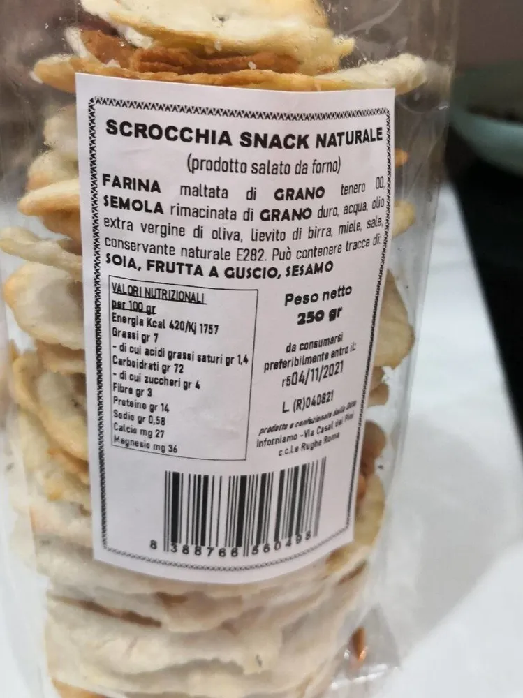 Scrocchia snack naturale