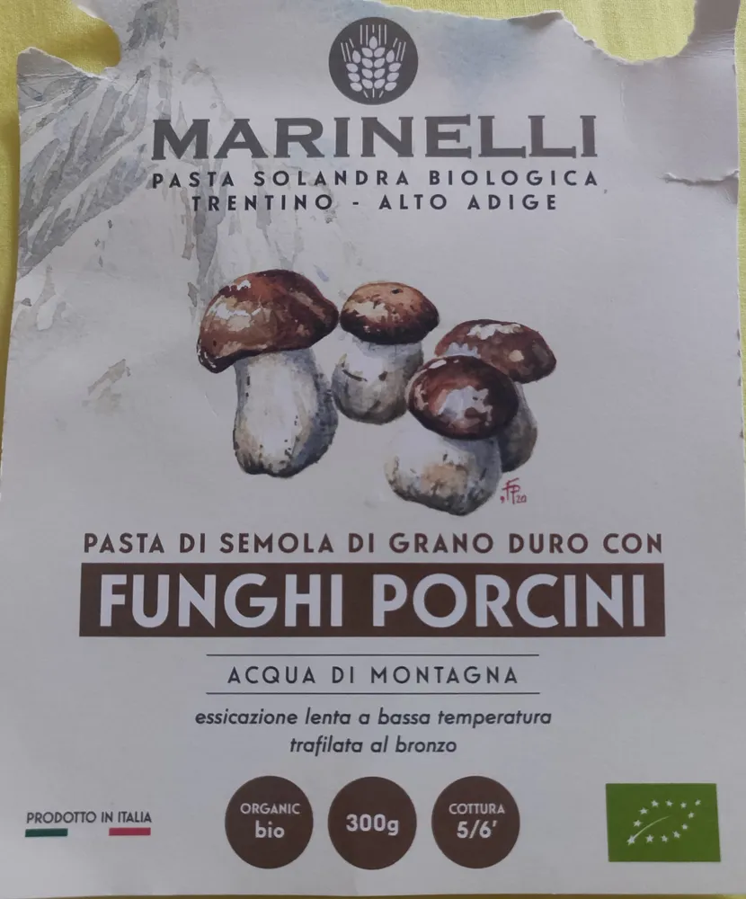 pasta di semola di grano duro con funghi porcini
