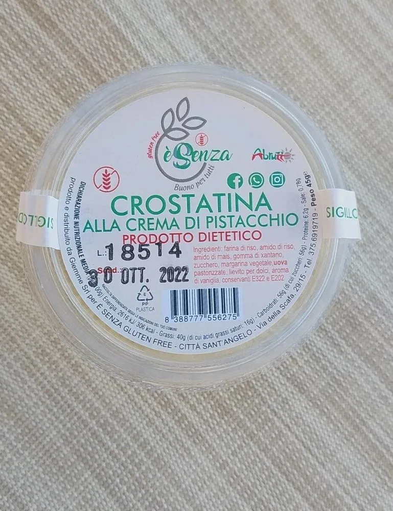 Crostatina alla crema di pistacchio