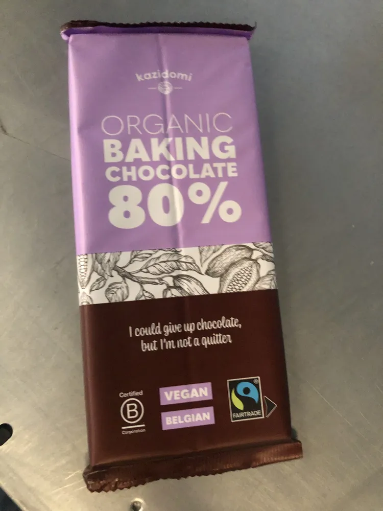 Chocolat Pâtissier 80% Équitable Bio