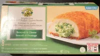 Breaded Raw stuffed chicken breasts