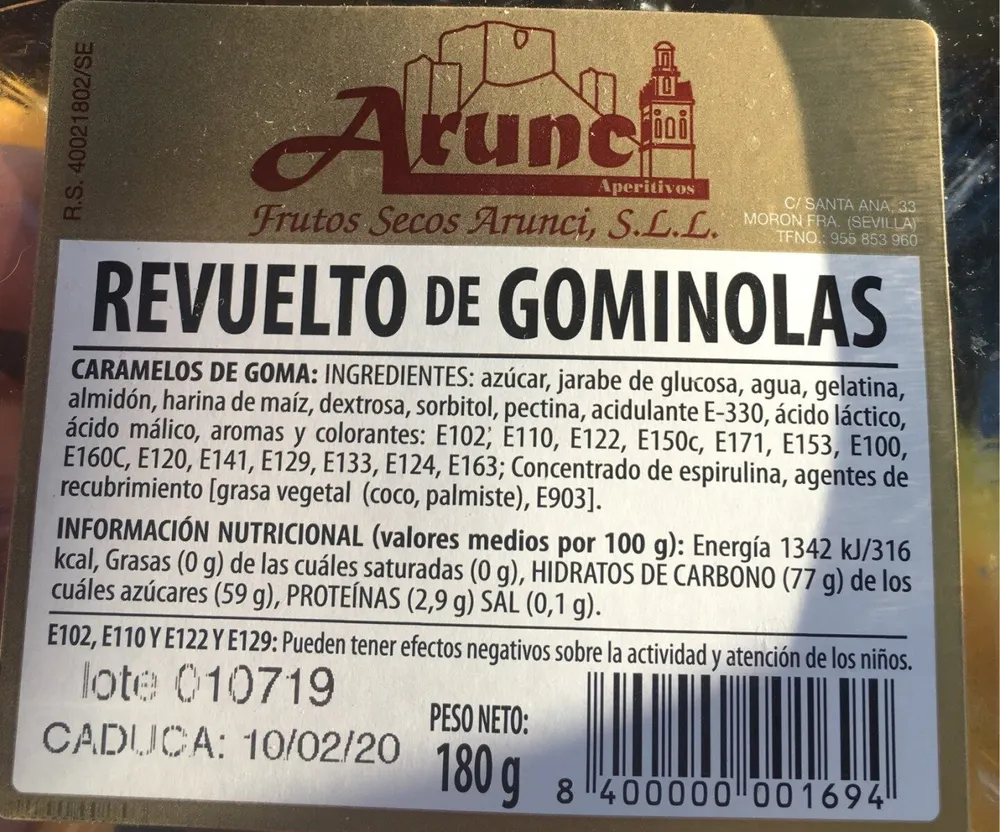 Revuelto de gominolas