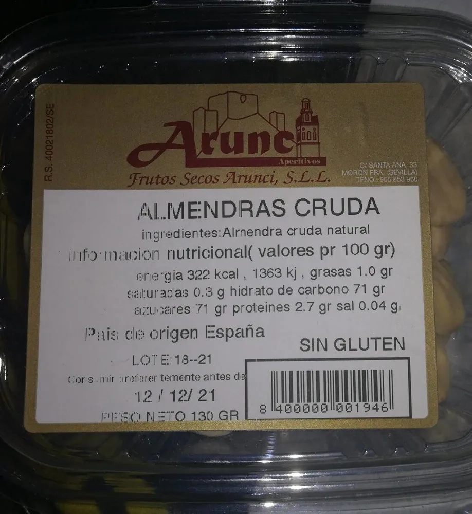 Almendras crudas
