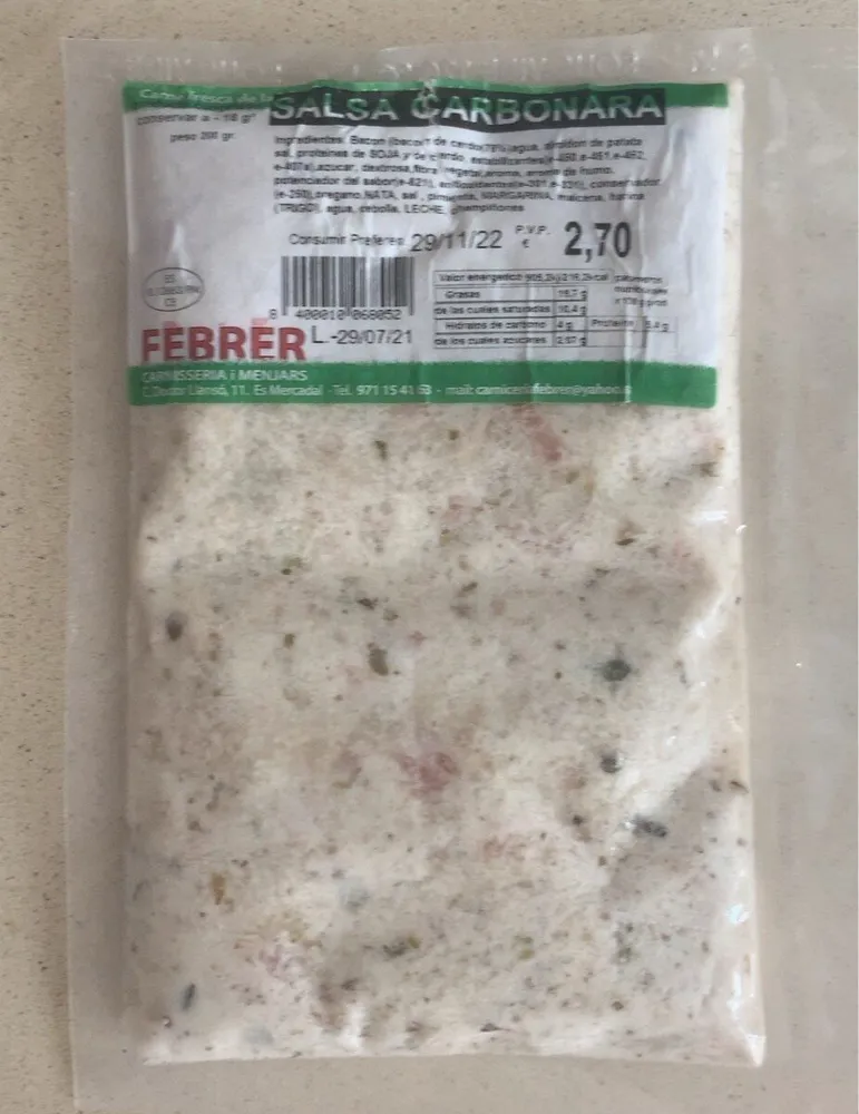 Salsa Carbonara
