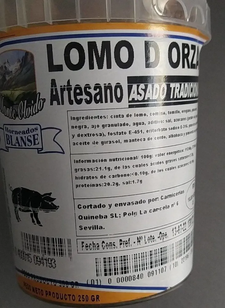 Lomo de orza