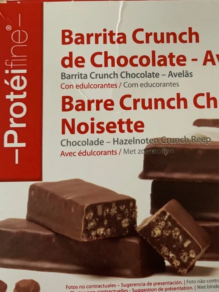 Barre crunch chocolat noisette