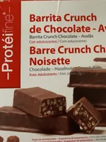Barre crunch chocolat noisette