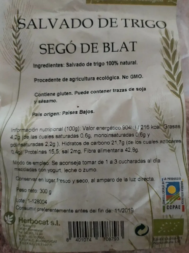 Salvado de trigo