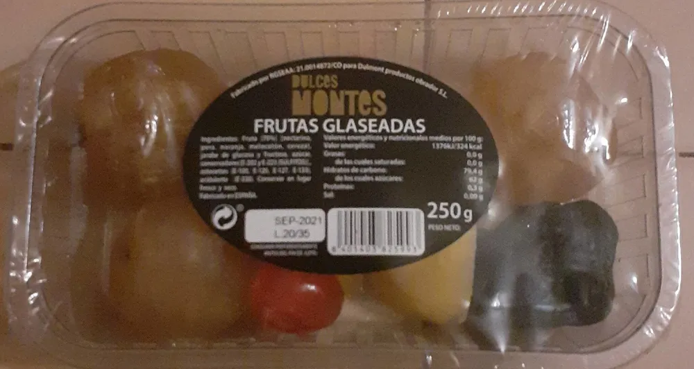 Frutas glaseadas