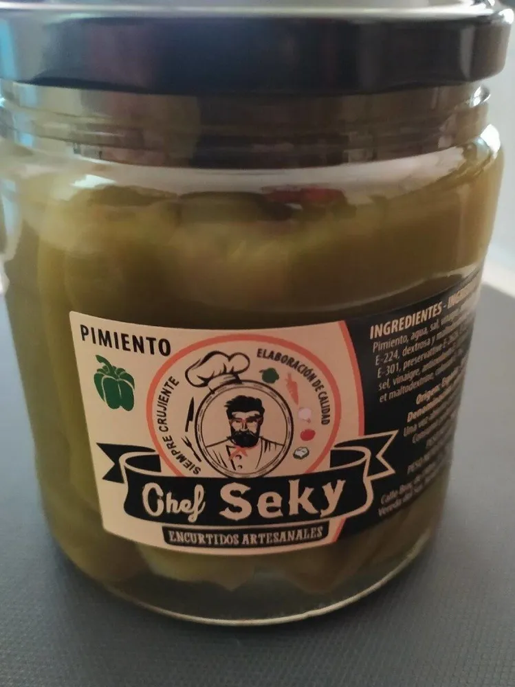 Pimiento Verde encurtido en vinagre