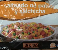 Salteado de patata y salchicha