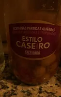 Aceitunas partidas aliñadas estilo casero