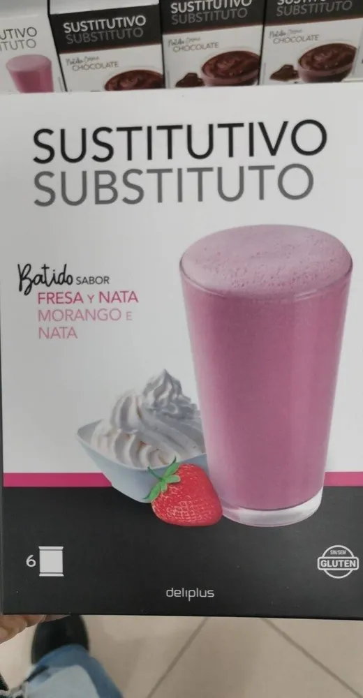 Sustitutivo sabor fresa y nata
