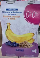 Yogur de Plátano, Arándanos y Avena