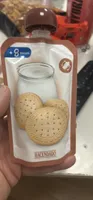 Postre lácteo infantil de galleta