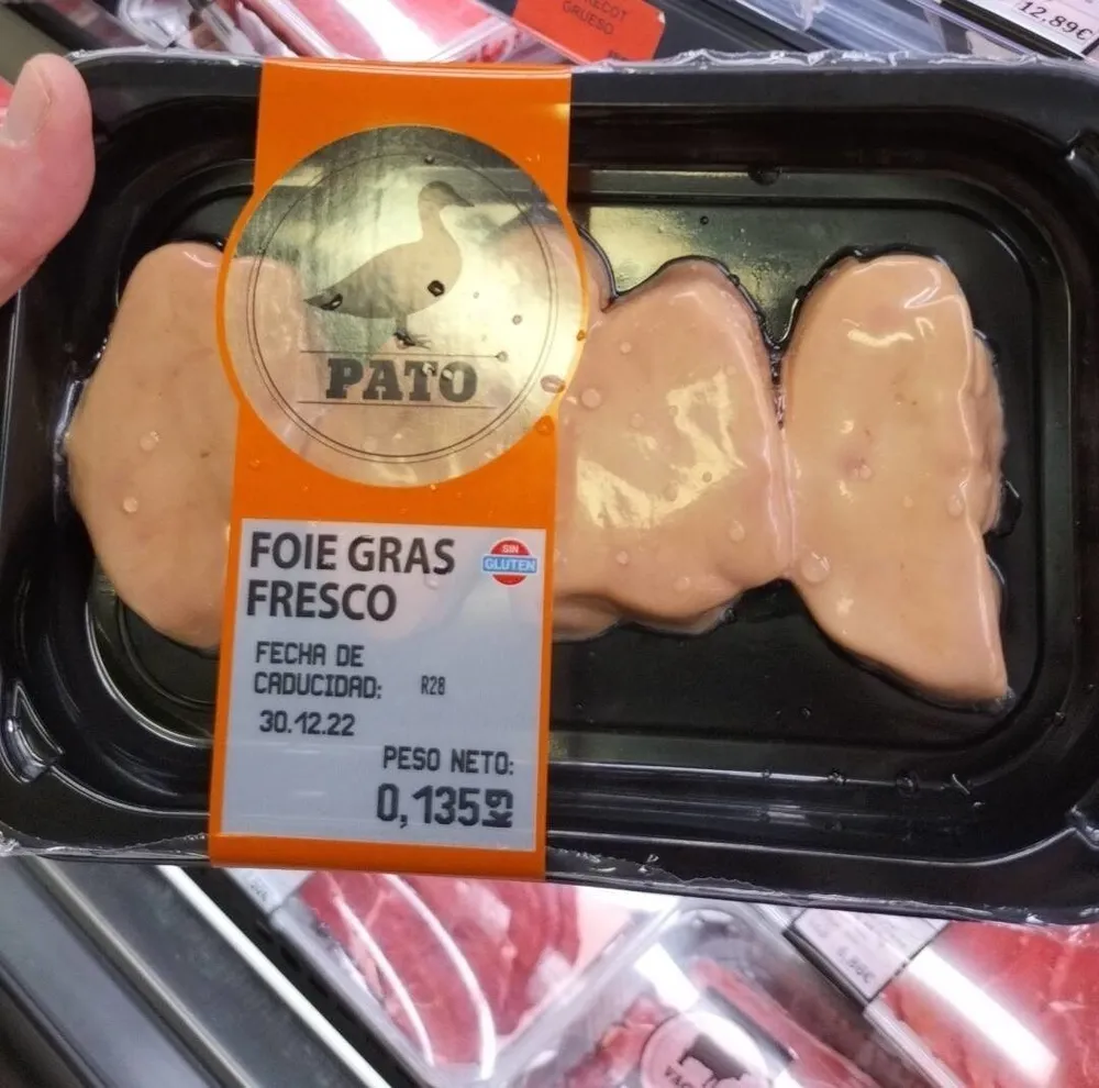 Foie gras de pato fresco