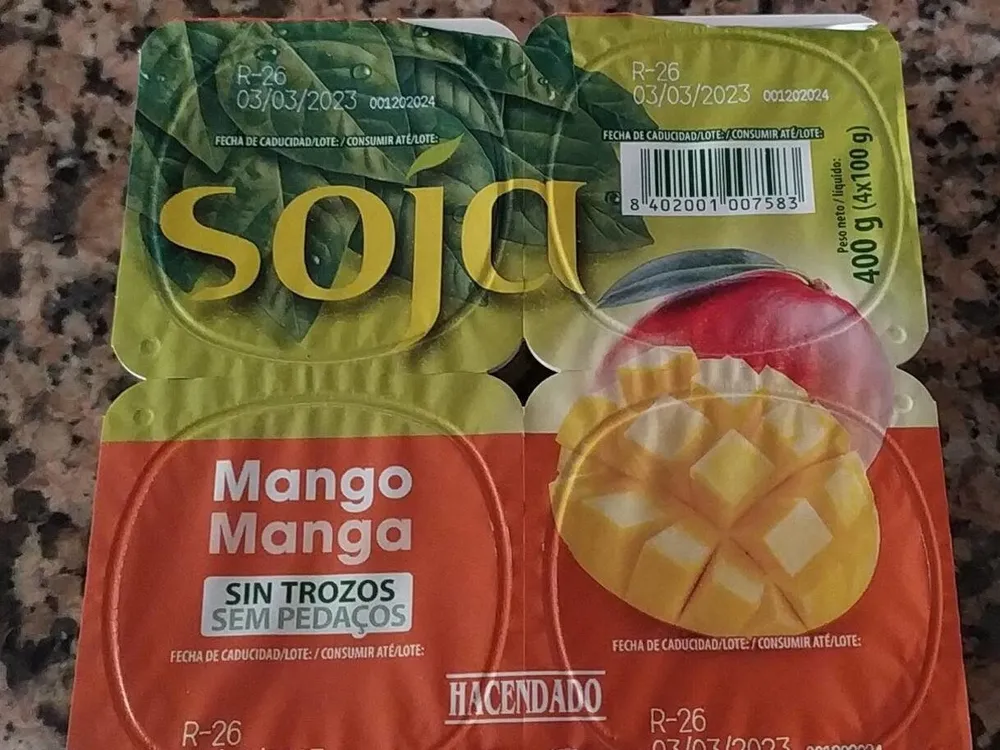 Mango soja sin trozos