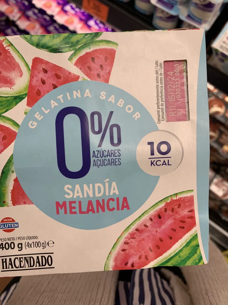 Gelatina sabor sandía