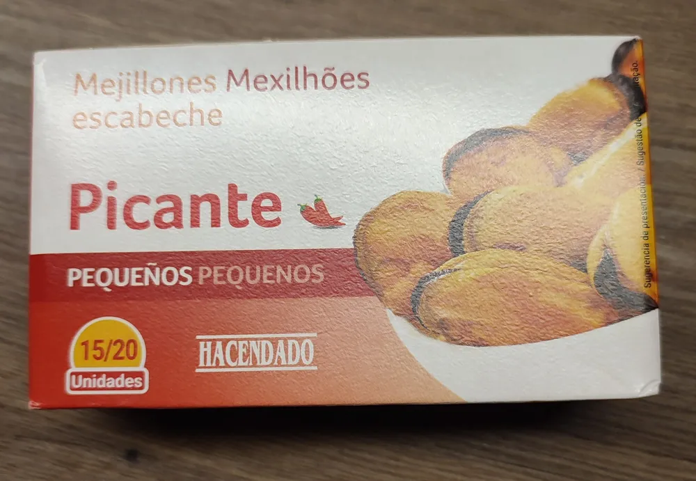 Mejillones picantes en escabeche