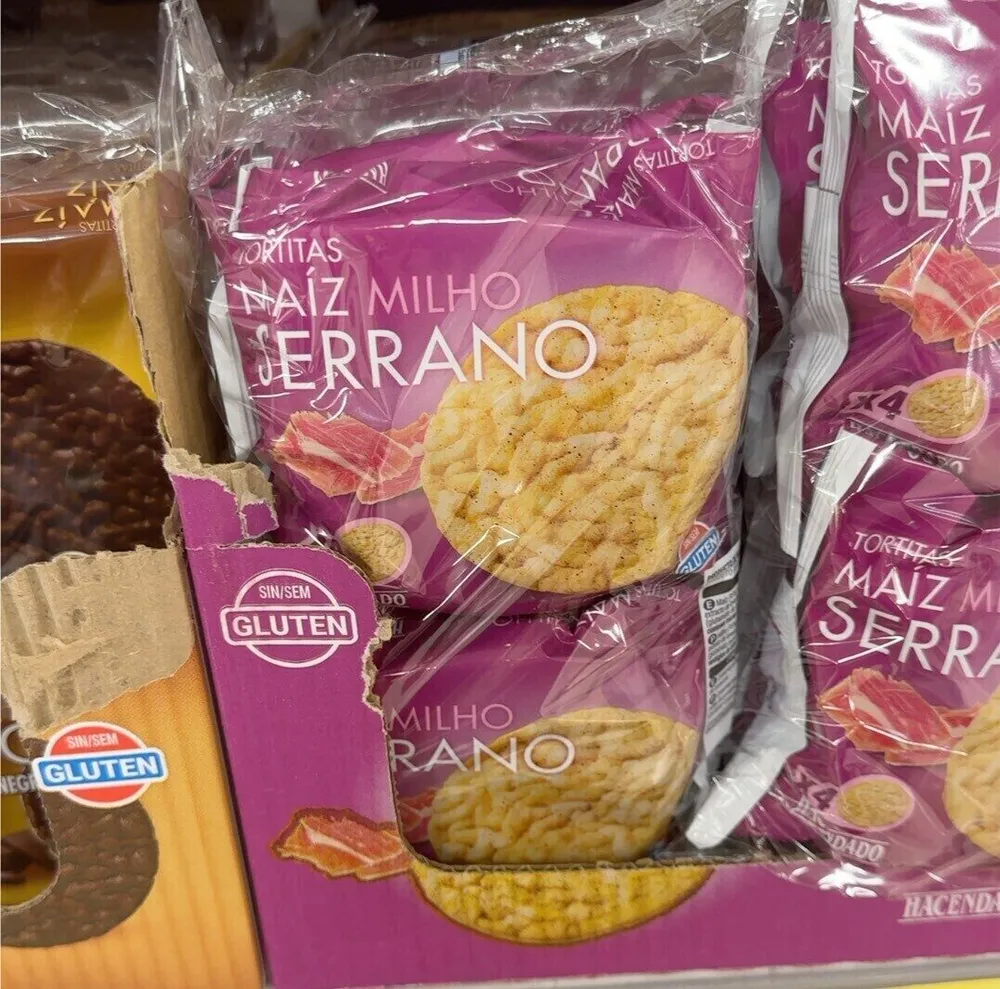Tortitas de maíz sabor jamón serrano