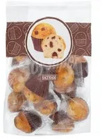 Mini magdalenas con pepitas de chocolate con leche