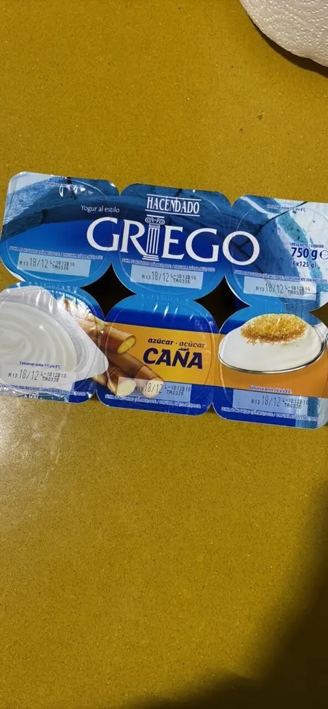 Yogur Griego Azúcar de Caña