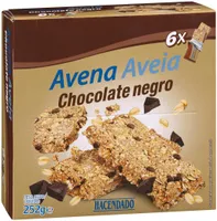 Barritas de avena chocolate negro