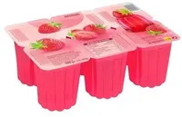 Postre gelificado sabor a fresa