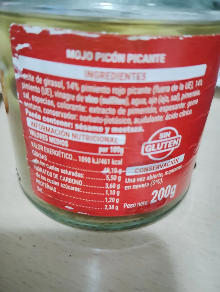 Mojo canario picante