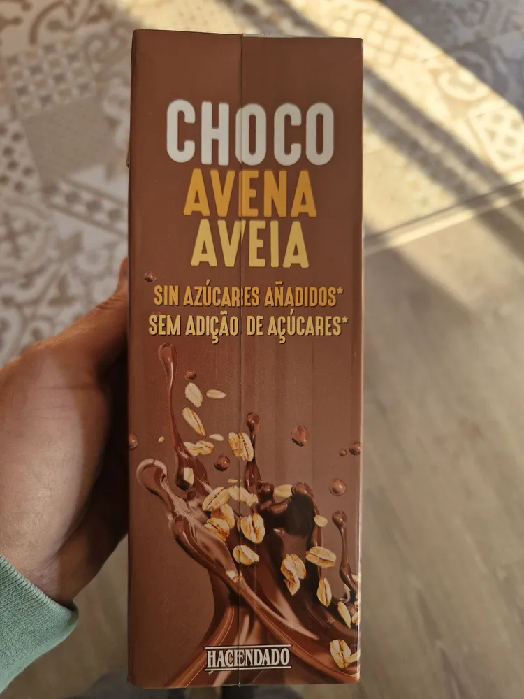 Bebida de avena con chocolate