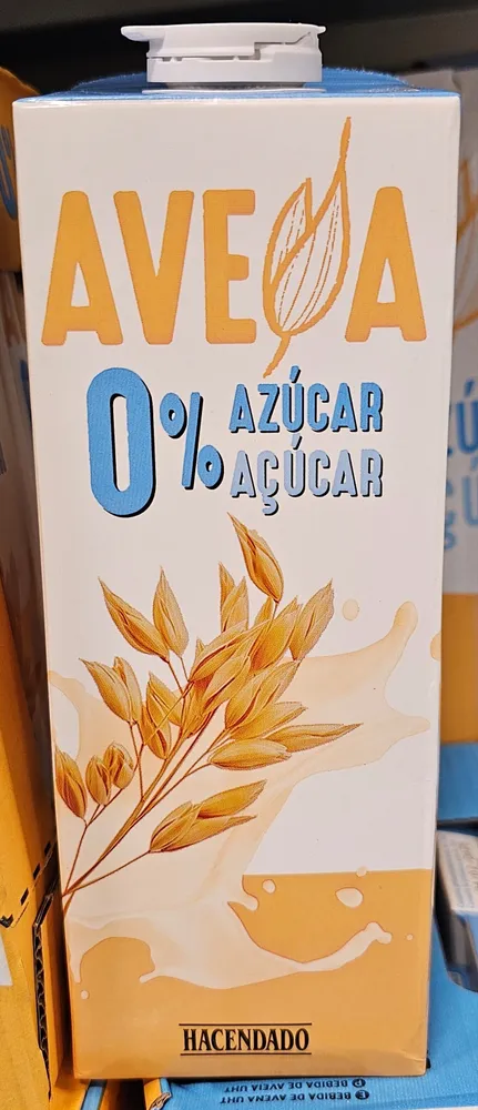 Bebida de avena 0%