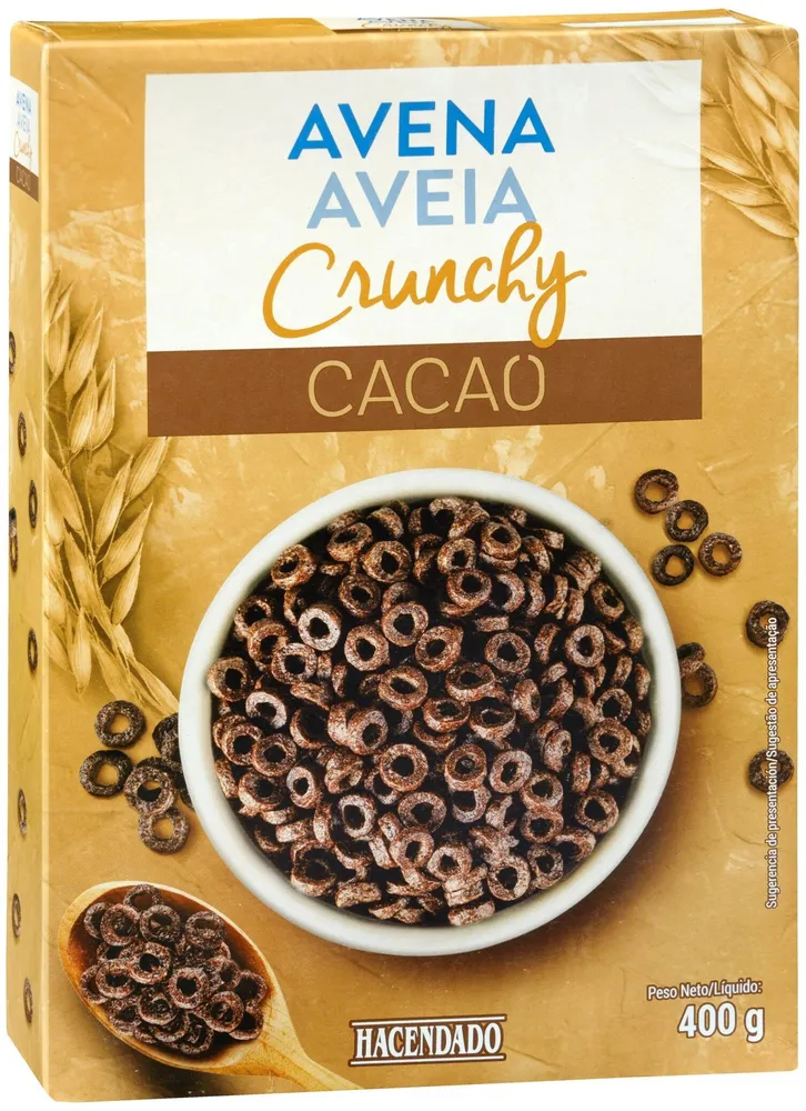 Avena Crunchy Cacao (Hacendado)