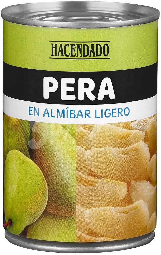 Pera en almíbar ligero