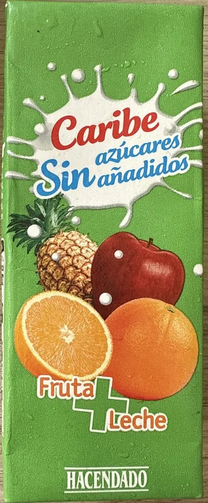 Caribe Fruta y Leche Sin Azúcares Añadidos