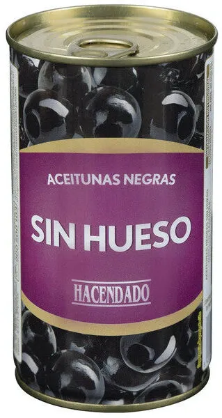 Aceitunas negras sin hueso