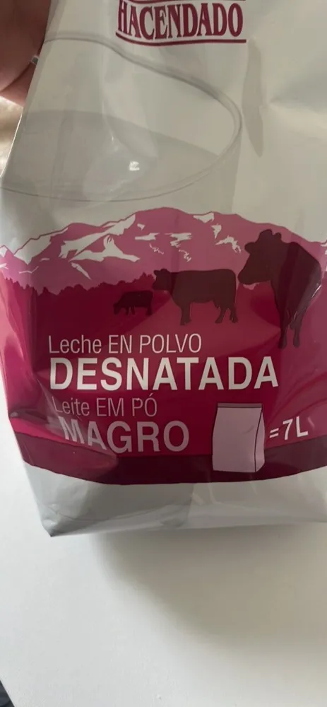 Leche en polvo desnatada