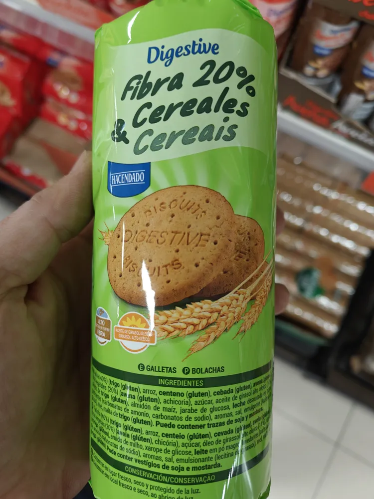 Digestive Fibra 20% Cereales & Cereais