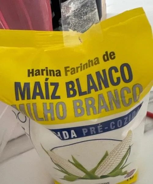 Harina de maiz blanco