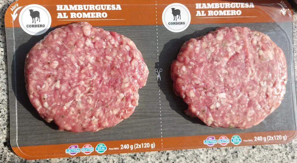 Hamburguesa de cordero al romero
