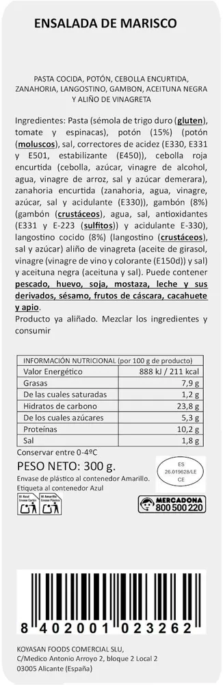 Salada de Frutos do Mar