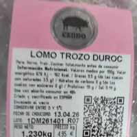 Lomo trozo duroc