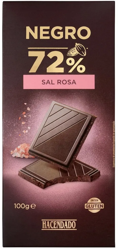 Chocolate negro con sal gema