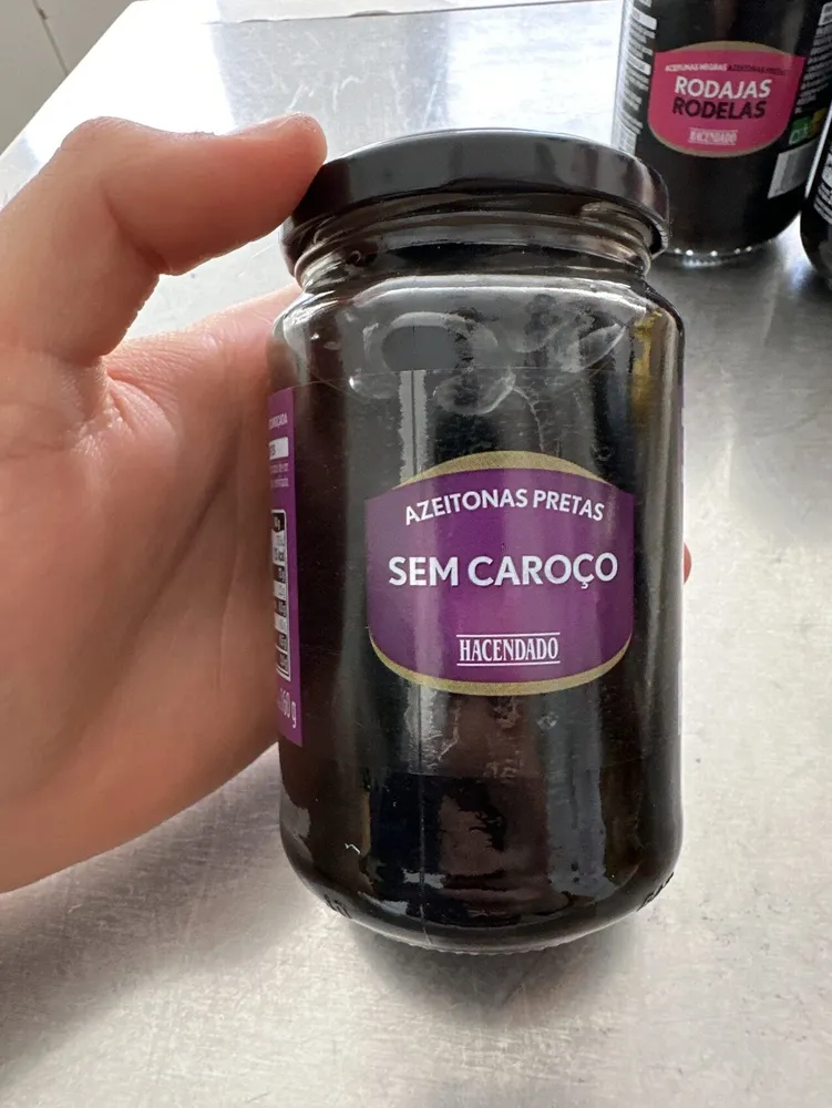 Azeitonas Pretas Sem Caraço