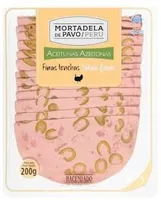 Mortadela de pavo con aceitunas
