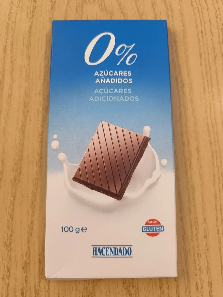 Chocolate 0% Azúcares Añadidos