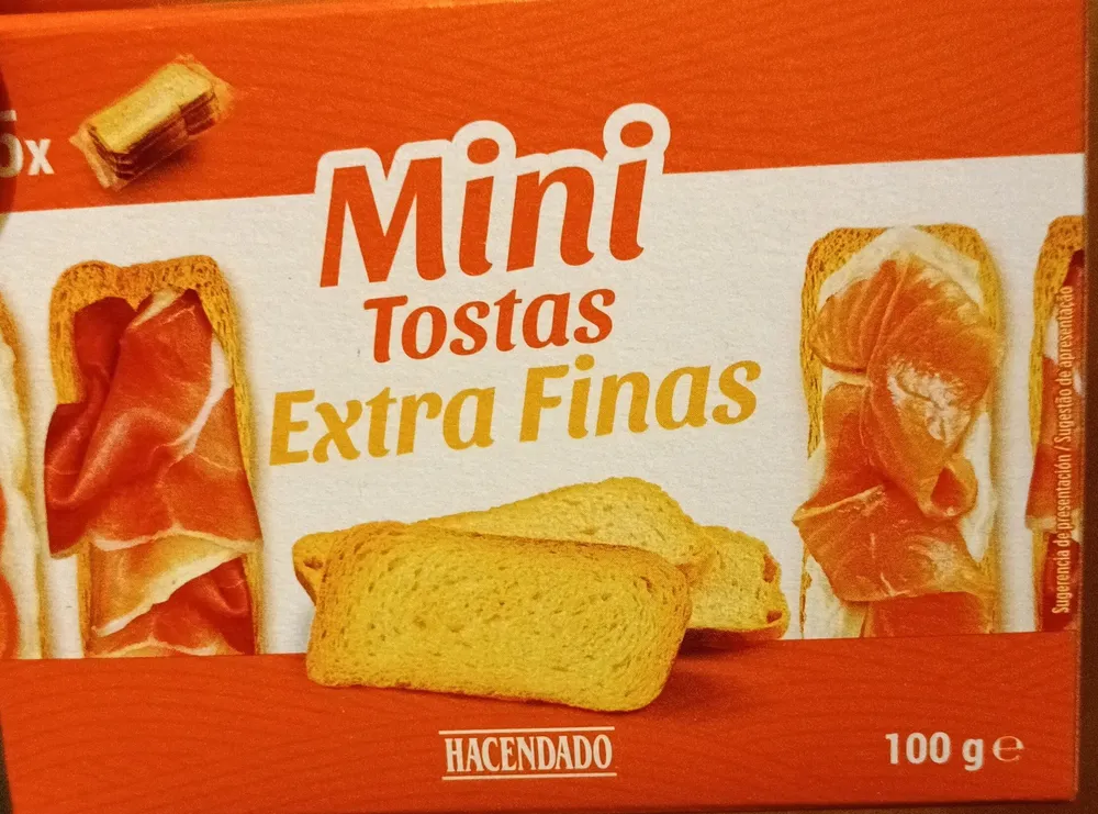 Mini tostas extra finas
