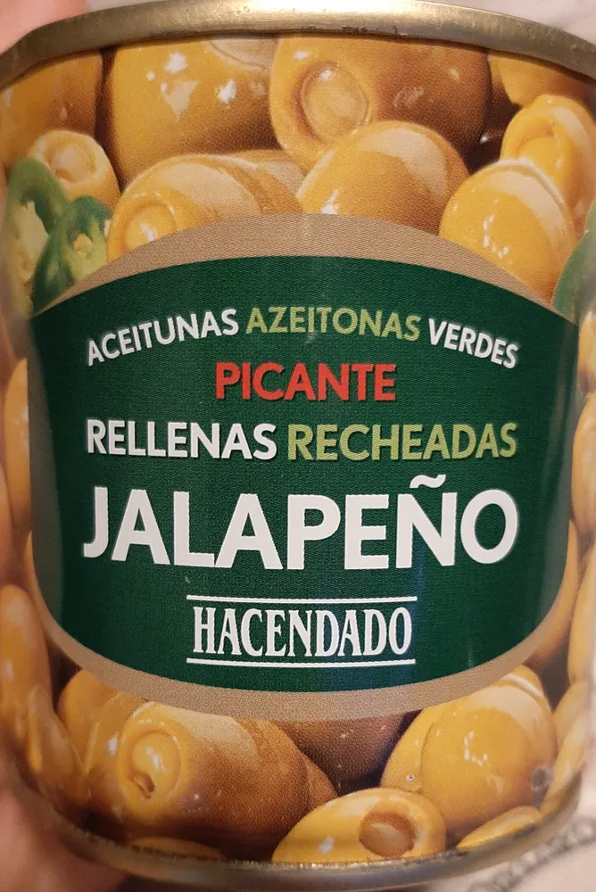 Aceitunas verdes picantes rellenas de jalapeño