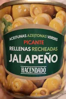 Aceitunas verdes picantes rellenas de jalapeño