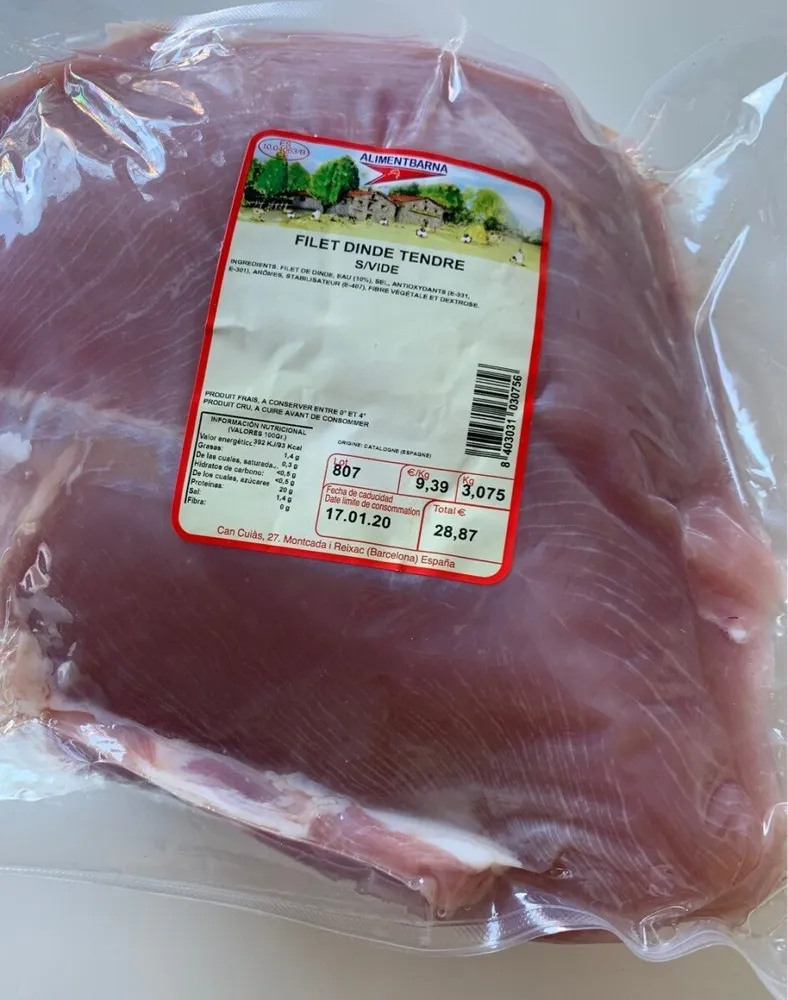 Filet de dinde tendre
