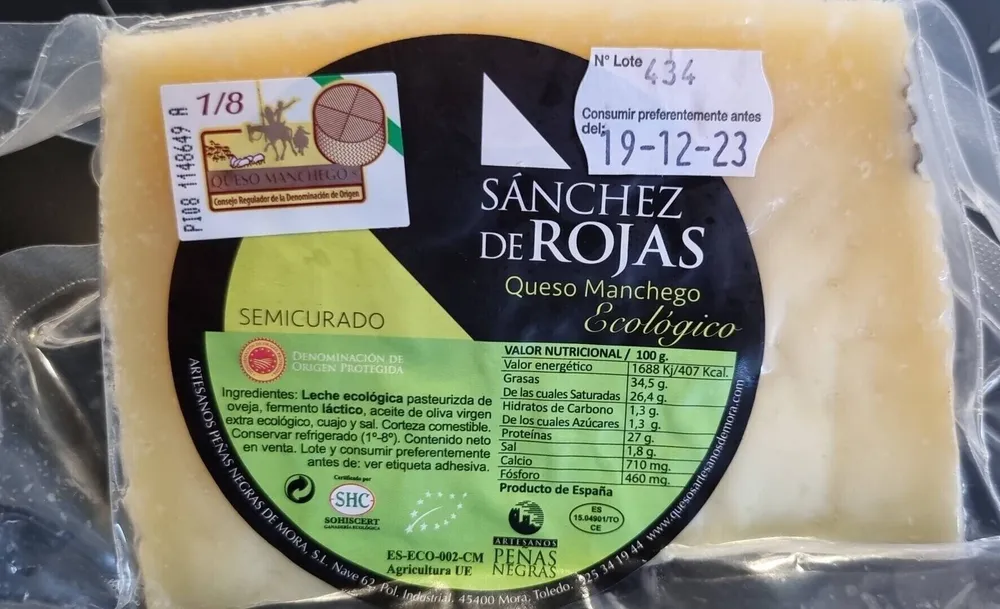 Queso Manchego Ecologico